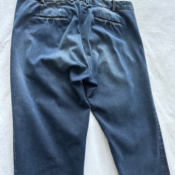 Luigi Borrelli Napoli Slim-Fit Deep Medium Blue Denim Jeans 34 - Picture 7 of 14